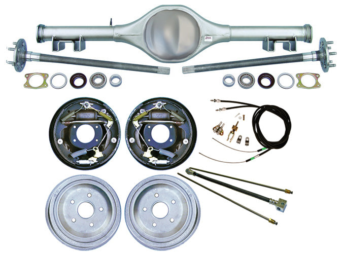 62-67 X-BODY MUL REAR END/BRAKES,10" DRUM