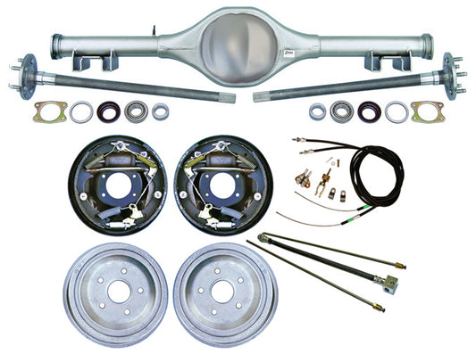 68-74 X-BODY MUL REAR END/BRAKES,10" DRUM