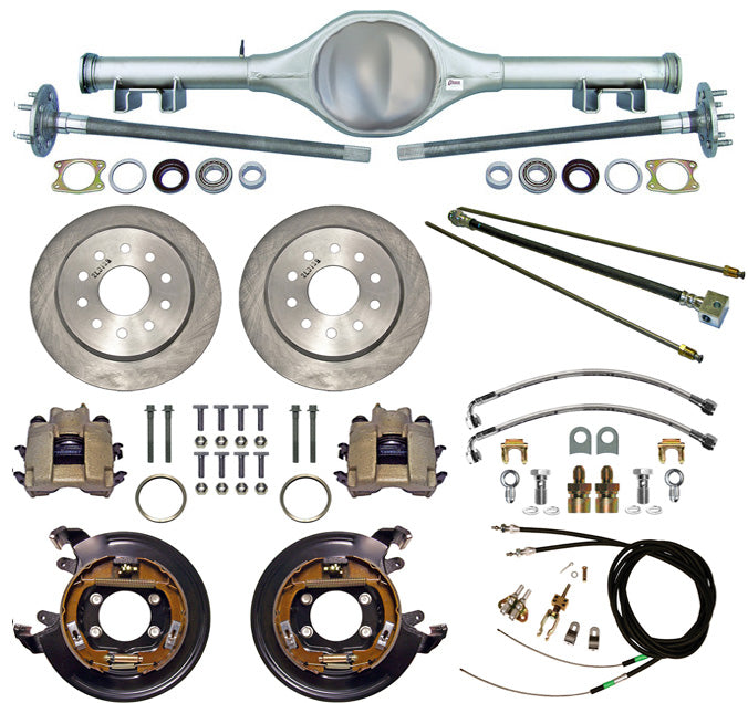 62-67 X-BODY MUL REAR END/BRAKES,11" DISC