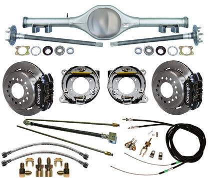 62-67 X-BODY MUL REAR & WIL BRAKES,11" ROTORS,BLACK