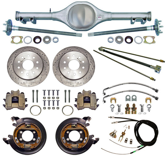 62-67 X-BODY MON REAR END/BRAKES,11" DISC,DRILLED