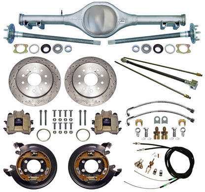 68-74 X-BODY MON REAR END/BRAKES,11" DISC,DRILLED
