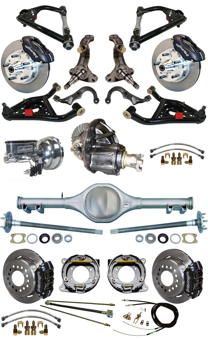 68-74 FULL SPINDLE,12" BRAKES,REAR KIT,BLACK
