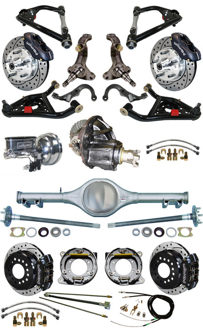 68-74 FULL SPINDLE,12" BRAKES,REAR KIT,BLACK,D