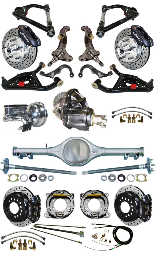 68-74 FULL SPINDLE,12" BRAKES,REAR KIT,BLACK,D
