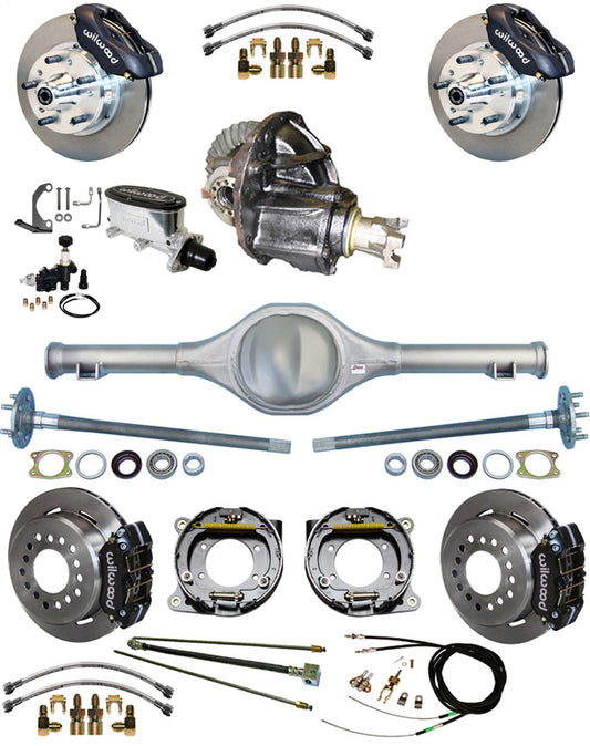 82-97 FULL SUSPENSION,11" BRAKES,REAR KIT,BLACK