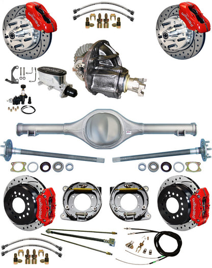 82-97 FULL SUSPENSION,11" BRAKES,REAR KIT,RED,D