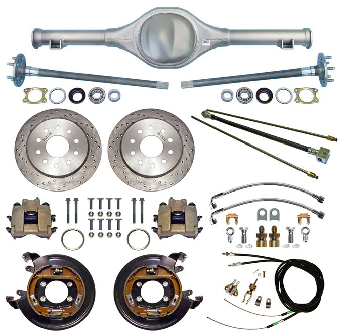 82-97 S-10 REAR END & BRAKES,11" DISC,DRILLED