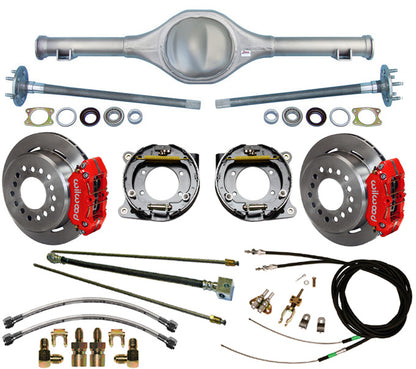 82-97 S-10 REAR & WIL BRAKES,11" ROTORS,RED