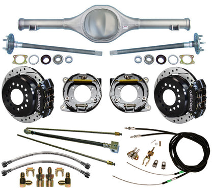 82-97 S-10 REAR & WIL BRAKES,11" DRILLED ROTORS,BLACK