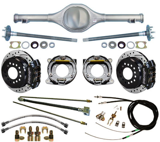 82-97 S-10 REAR & WIL BRAKES,11" DRILLED ROTORS,BLACK