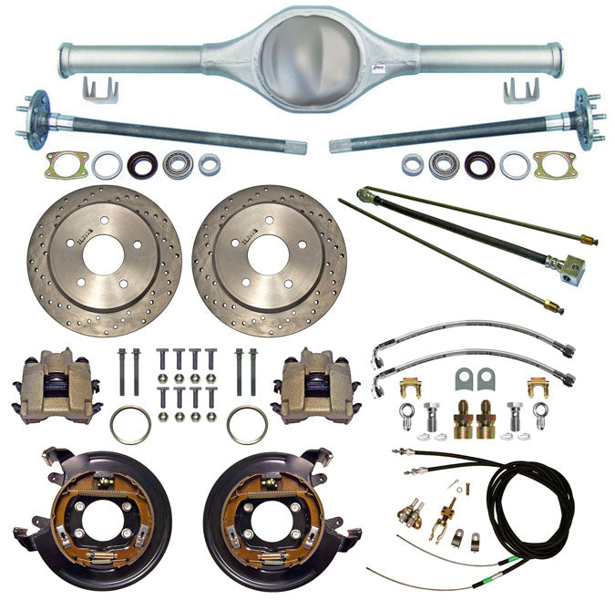 82-86 JEEP CJ REAR END & BRAKES,11" DISC,DRILLED