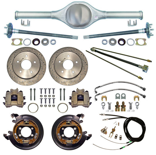 82-86 JEEP CJ REAR END & BRAKES,11" DISC,DRILLED
