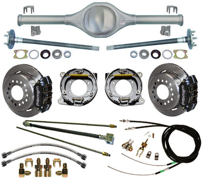 84-01 JEEP CHEROKEE REAR & WIL BRAKES,11" ROTORS,BLACK