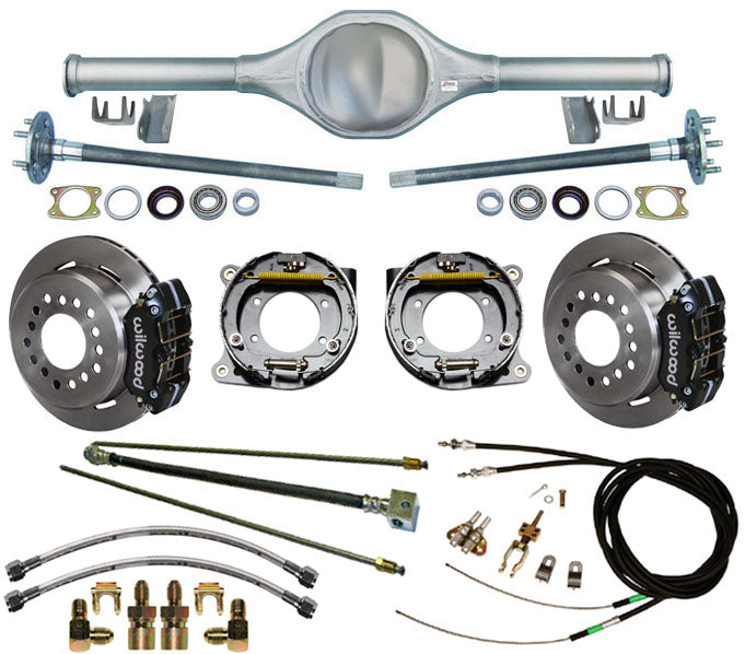 87-95 JEEP WRANGLER REAR & WIL BRAKES,11" ROTORS,BLACK