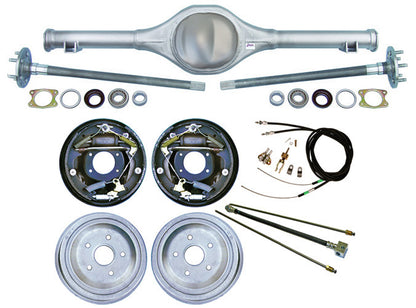 70-74 E-BODY MOPAR REAR END & CURRIE 10" DRUM BRAKES,LINES,CABLES