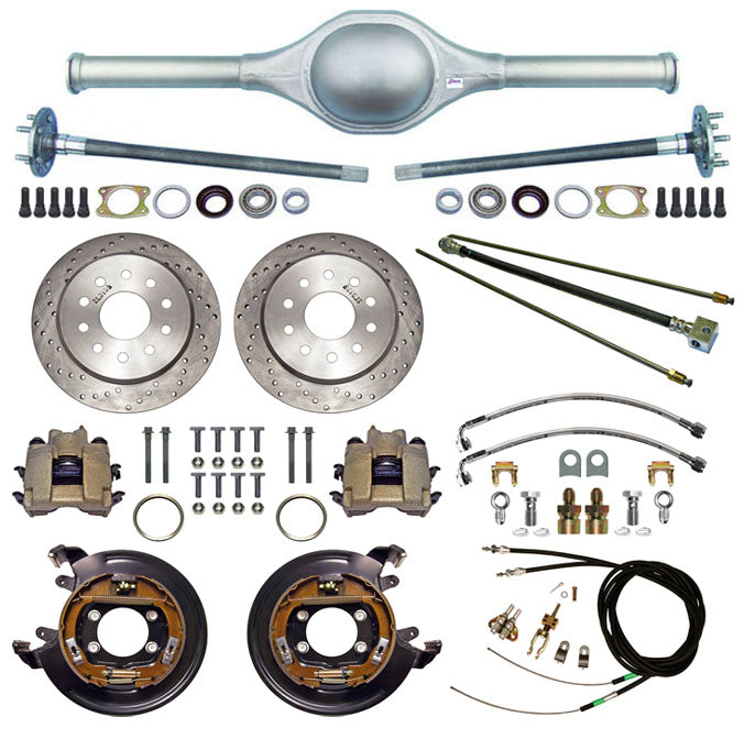 9" FORD 58" REAR END & BRAKES,11" DISC,DRILLED