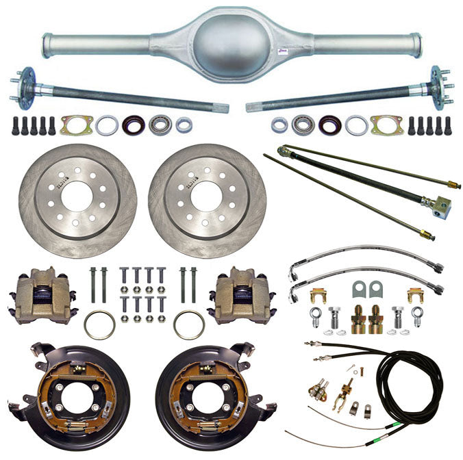 9" FORD 62" REAR END & BRAKES,11" DISC