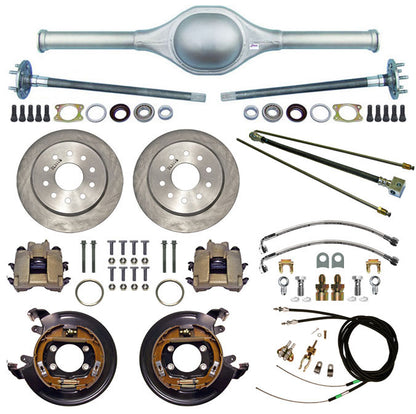 9" FORD 62" REAR END & BRAKES,11" DISC