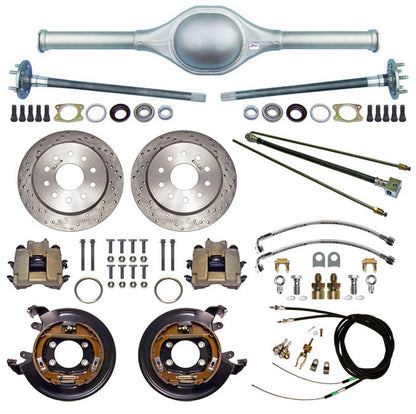 9" FORD 61" REAR END & BRAKES,11" DISC,DRILLED