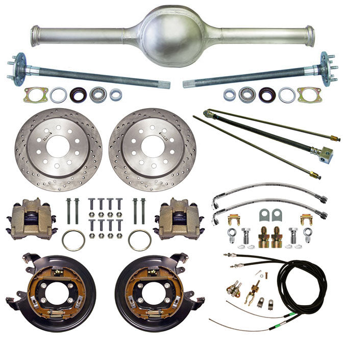 9" FORD 55" REAR END & BRAKES,11" DISC,DRILLED