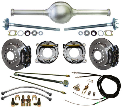 9" FORD 56" REAR END & WILWOOD BRAKES,11" ROTORS,BLACK