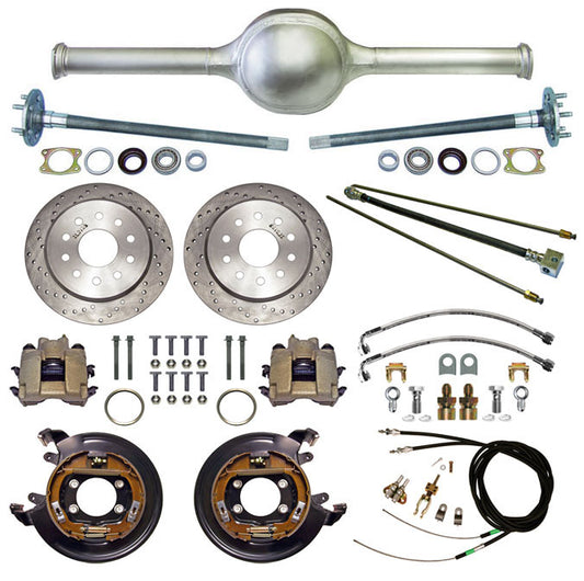 9" FORD 57" REAR END & BRAKES,11" DISC,DRILLED