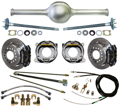 9" FORD 57" REAR END & WILWOOD BRAKES,11" ROTORS,BLACK