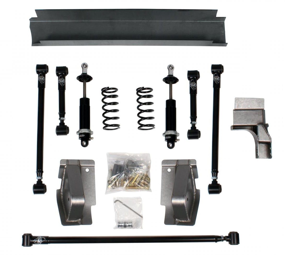 QUADRALINK REAR,SINGLE ADJ,67-69 CAMARO,WO AXLE BRKTS