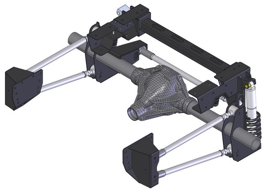 QUADRALINK REAR SUSPENSION KIT,SINGLE ADJ,WELD-IN,73-87 C10