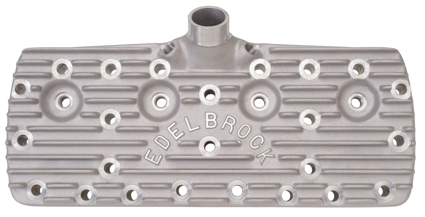 CYLINDER HEADS,ALUMINUM,FLAT HEAD FORD,38-48,V-8,PAIR,BLOCK LOGO