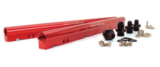 FAST LSXR BILLET FUEL RAIL KIT,LS3/LS7,RED