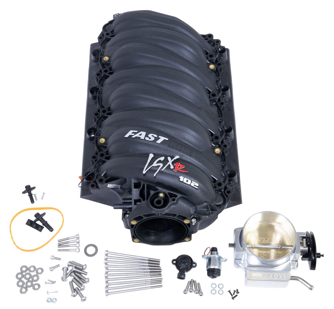 LSXR INTAKE KIT,LS3,L76,L99,102MM SILVER MECHANICAL THROTTLE BODY
