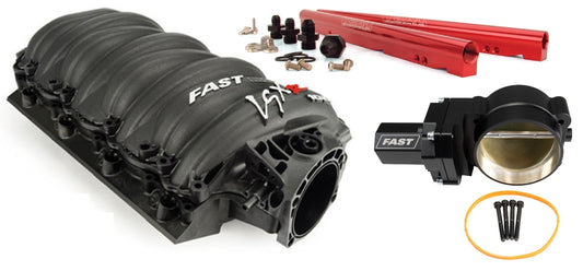 LSXR INTAKE KIT,LS3,L76,L99,RED RAILS,102MM BLACK ELECTRIC THROTTLE BODY