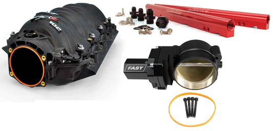 LSXR HIGH HP INTAKE KIT,LS3,L76,L99,RED RAILS,102MM ELECTRIC THROTTLE BODY