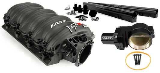 LSXR INTAKE KIT,LS7,BLACK RAILS,102MM ELECTRIC THROTTLE BODY