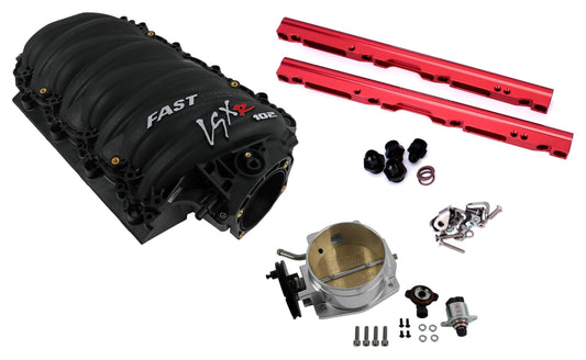 LSXR INTAKE KIT,LS1,LS6,RED RAILS,102MM MECH THROTTLE BODY
