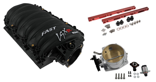 LSXR INTAKE KIT,LS2,RED RAILS,102MM MECH THROTTLE BODY