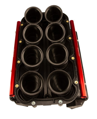 FAST LSXHR INTAKE MANIFOLD,103MM,RED RAILS,NO INJECTORS,LS CATH PORT,BLACK