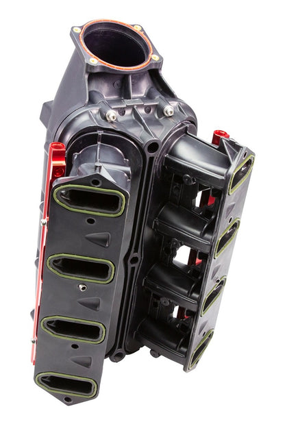FAST LSXHR INTAKE MANIFOLD,103MM,RED RAILS,NO INJECTORS,LS CATH PORT,BLACK
