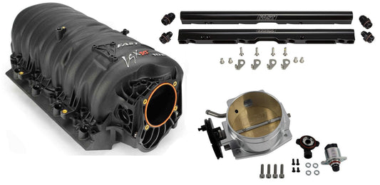 LSXRT 99-02 TRUCK INTAKE KIT,BLACK RAILS,102MM MECH THROTTLE BODY