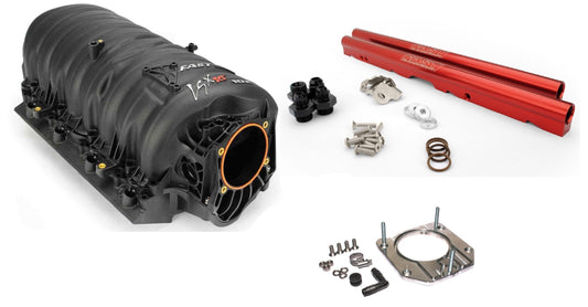 LSXRT 02-07 TRUCK INTAKE KIT,RED RAILS,USES OEM THROTTLE BODY