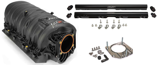 LSXRT 02-07 TRUCK INTAKE KIT,BLACK RAILS,USES OEM THROTTLE BODY