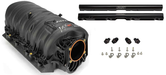 LSXRT 07-10 TRUCK INTAKE KIT,BLACK RAILS,USES OEM THROTTLE BODY