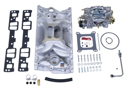 EDELBROCK INDUCTION KIT,MANIFOLD & CARB KIT,PERFORMER RPM,SBC AIR-GAP VORTEC