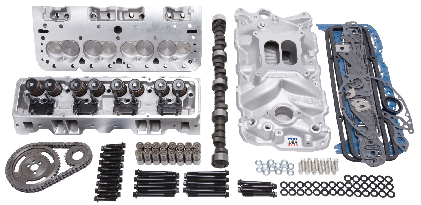 EDELBROCK TOP END KIT,E-STREET EFI,POWER PACKAGE,1957-1986 SBC