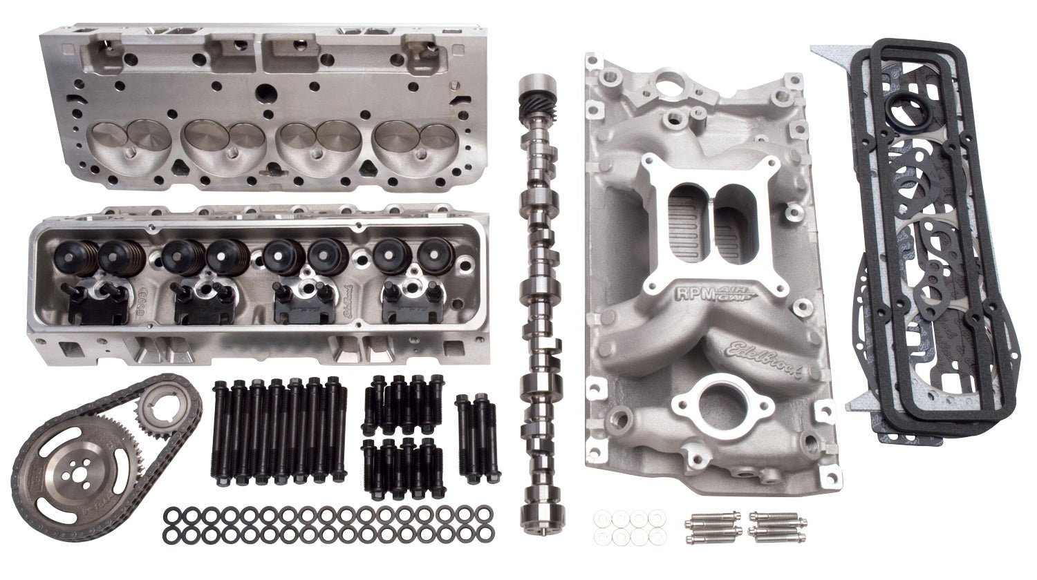 EDELBROCK TOP END KIT,PERFORMER RPM 460 HP,1987-UP SB CHEVY 383 ...