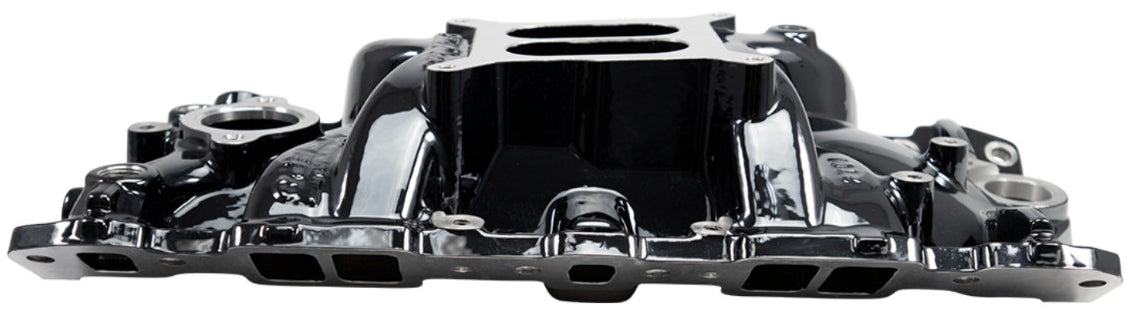 EDELBROCK INTAKE MANIFOLD,PERFORMER EPS,55-86 SBC,BLACK PLASMA COATED