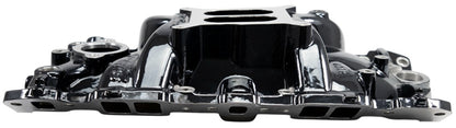 EDELBROCK INTAKE MANIFOLD,PERFORMER EPS,55-86 SBC,BLACK PLASMA COATED