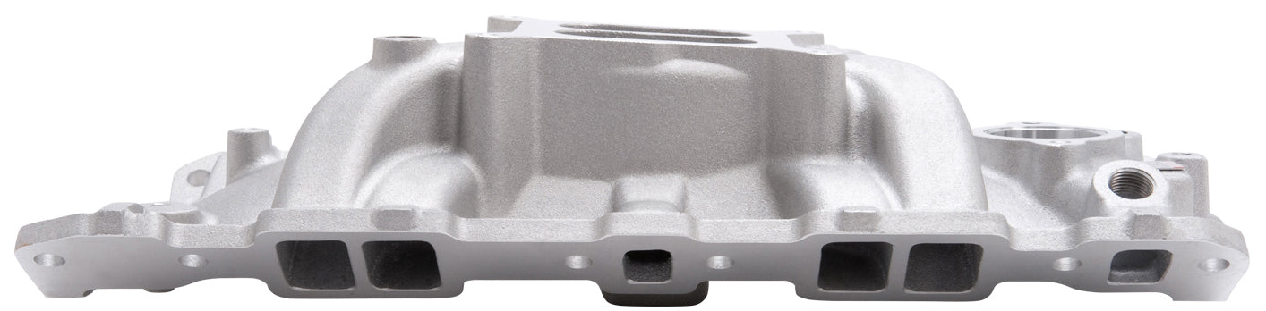 EDELBROCK INTAKE MANIFOLD,EPS,1955-86 SBC 265-400,W/ OIL FILL TUBE & BREATHER